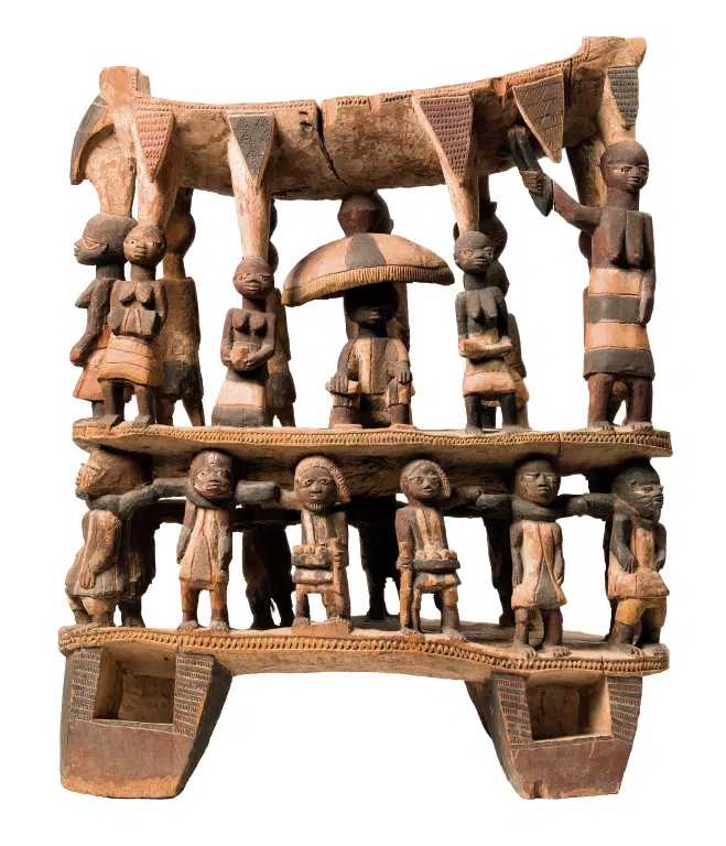 Trône du roi Ghézo — Image d'illustration — ne représente pas l'objet historique décrit.