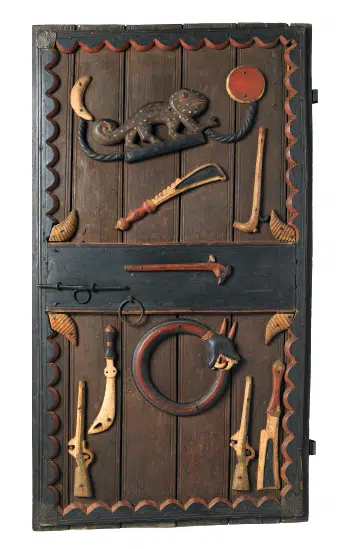 Porte du palais royal d'Abomey (III) — Image d'illustration — ne représente pas l'objet historique décrit.