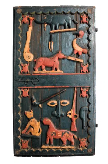 Porte du palais royal d'Abomey (IV) — Image d'illustration — ne représente pas l'objet historique décrit.