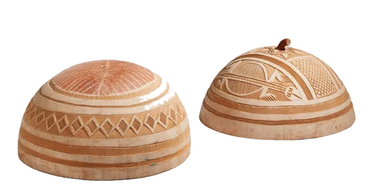 Calebasse à couvercle — Image d'illustration — ne représente pas l'objet historique décrit.