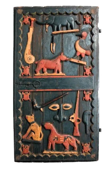Porte du palais royal d'Abomey (IV) — Image d'illustration — ne représente pas l'objet historique décrit.